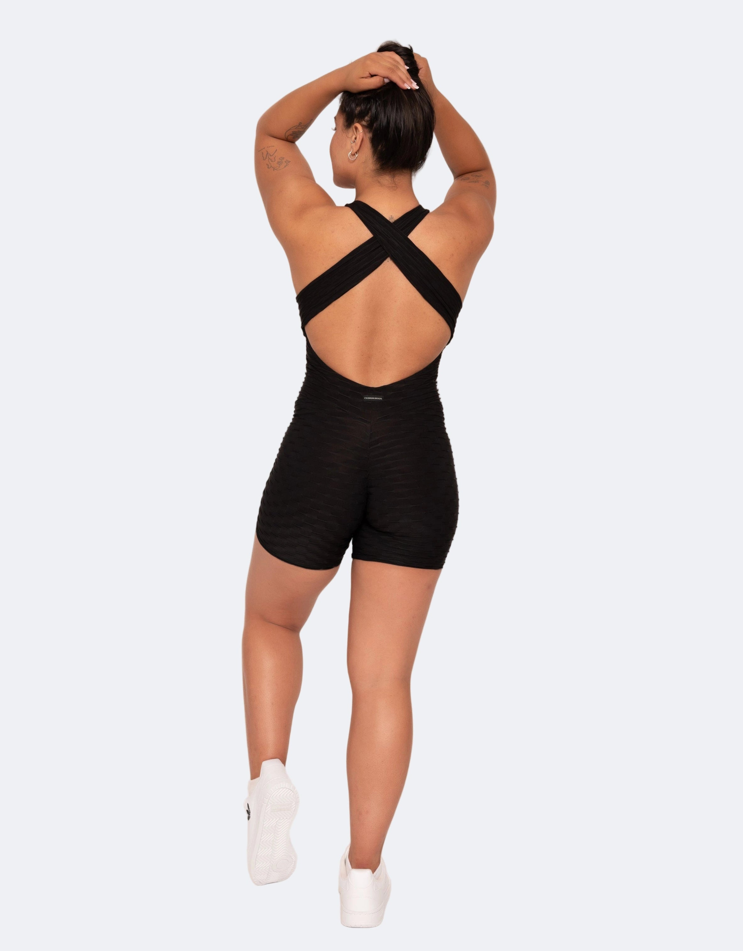 Laila Black Short Jumpsuit